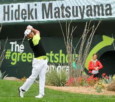 Japan's Matsuyama hits tee shot in 3rd round of Phoenix Open