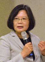 Taiwan's DPP leader hopes to keep ties with China unchanged