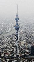 Tokyo Sky Tree tops 600 meters