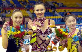 Murata wins all-around silver in rhythmic gymnastics