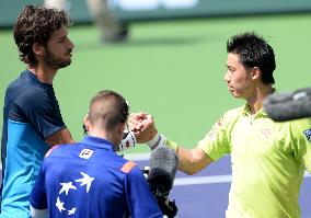 Nishikori falls to Lopez in BNP Paribas Open 4th round