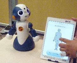 Humanoid talking robot "Sota" to help elderly people