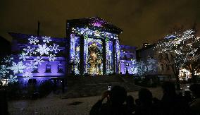 Projection mapping of Osaka library