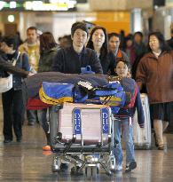 New Year holidaymakers