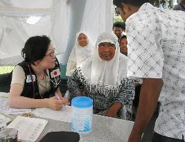 Japanese team begins medical activities in Indonesia