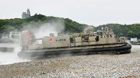 Japan-U.S. joint disaster drill in western Japan