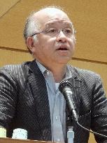 Japan literary group leader Asada speaks out against security bills