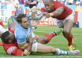 Argentina beat Tonga 45-16 in Rugby World Cup