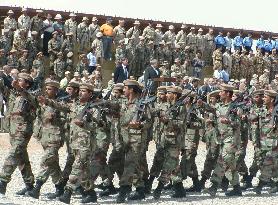 New Iraqi soldiers parade in Kirkush