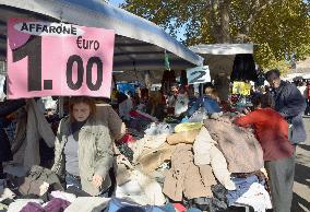 Flea market in Rome