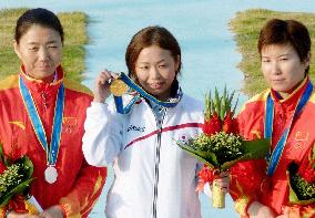 Women's trap shoot medalists