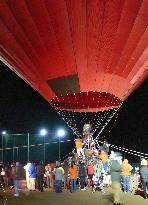 Saitama man departs Japan to cross Pacific on hot-air balloon