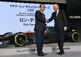 Honda president meets McLaren's Denis ahead of F1 entry