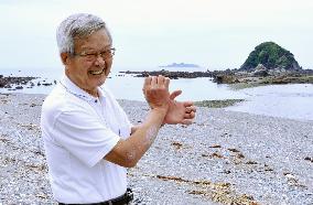 Man talks about childhood spent on 'Battleship Island' off Nagasaki