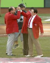 Pete Rose at MLB All-Star Game ceremony