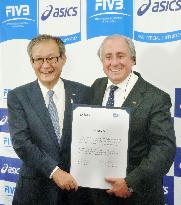 Asics inks 5-year supply contract with volleyball's governing body
