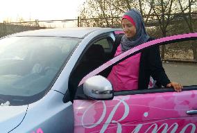 Female-only taxi in Cairo