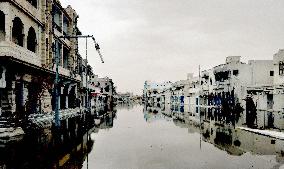 Ruined buildings in Sirte, Libya