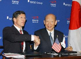 TSE, NYSE announce tie-up accord, eye cross-shareholdings