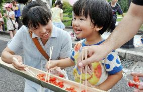 Floating Cherries served in Yamagata Pref.