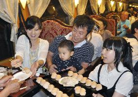 Sushi served on disaster-hit Sanriku Railway