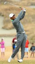 Tiger Woods in practice round for U.S. Open