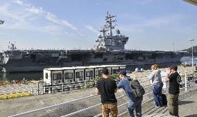 U.S. aircraft carrier to join S. Korean fleet review