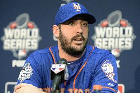 Mets' Game 1 starter Harvey at World Series press conference