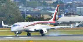 Japan's 1st domestically produced jetliner undergoes ground test run