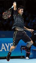 Nishikori marks 1st victory in ATP world tour finals