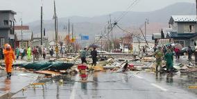 At least 9 die, 21 injured as tornado hits northern Japan