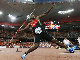 Kenya's Yego wins javelin throw gold at worlds