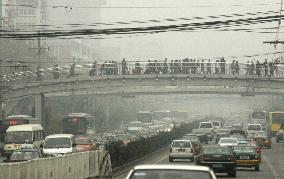 Traffic jam in Beijing
