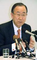 U.N. chief calls for ambitious plans at Japan antidisaster confab