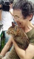 Volcano evacuees reunited with pet cats