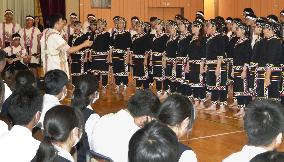 Japan, Taiwan students share disaster experiences through music
