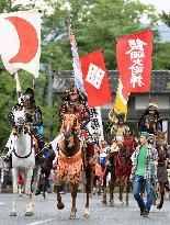 "Wild horse-chasing" festival held in Fukushima town