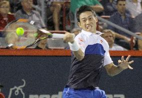 Nishikori beats Nadal for 1st time to reach semis in Montreal