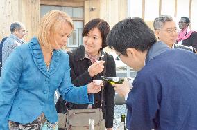 Diplomatic corps inspect reconstruction in Fukushima Pref.