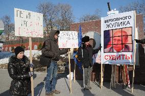 Protest rally in Russian Far East