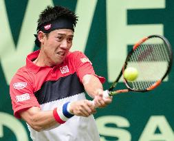 Nishikori advances to 2nd round of Gerry Weber Open