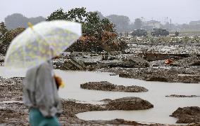 Week after massive floods in eastern Japan