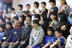Graduation ceremony at tsunami-hit school
