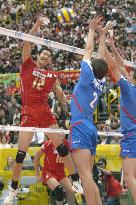 Poland beats Japan at men's volleyball world championship