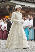 Princess Kako visits Ise Shrine in western Japan