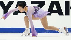 Japan's Asada finishes 3rd at NHK Trophy women's figure skating