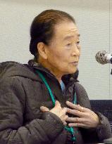 Korean woman demands redress for WWII forced labor in Japan