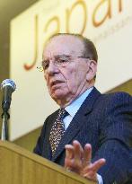 News Corp. Chairman Murdoch speaks in Tokyo