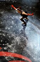 Black skating rink created in Tokyo's Roppongi Hills