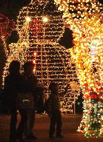 (2)Street in Tokyo lights up for Christmas